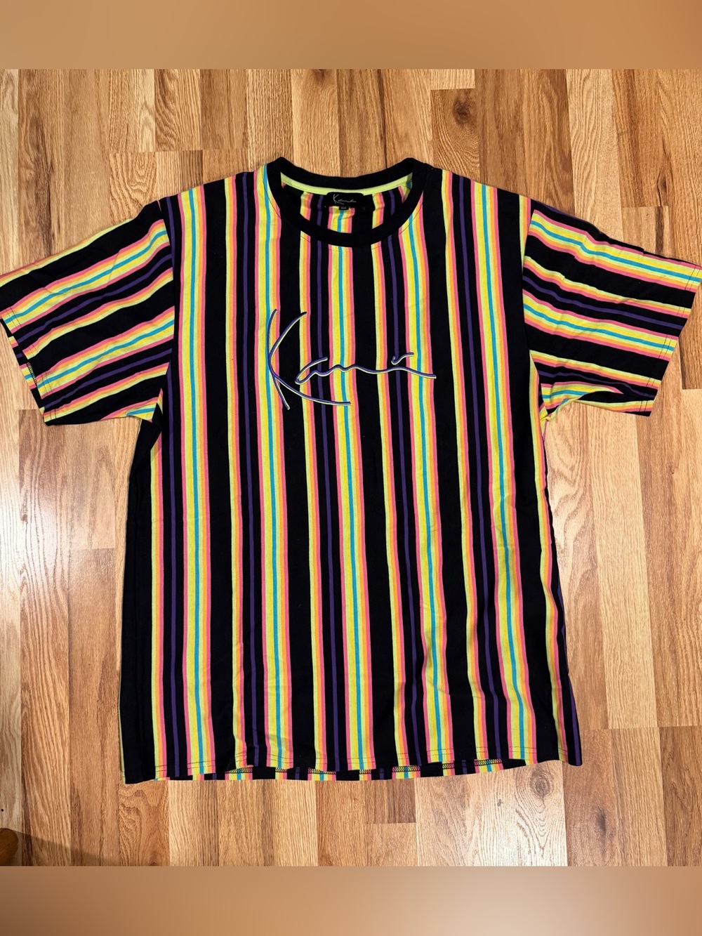 Karl Kani “Neon” Striped Knit Sz. XXL